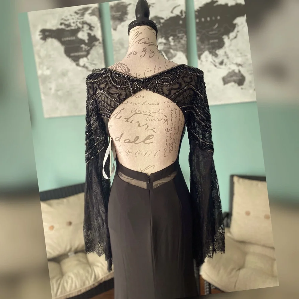 Black evening gown Cinderella Brand - Picture 3 of 4